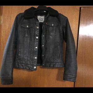 Levi Strauss Black Faux Leather Jacket